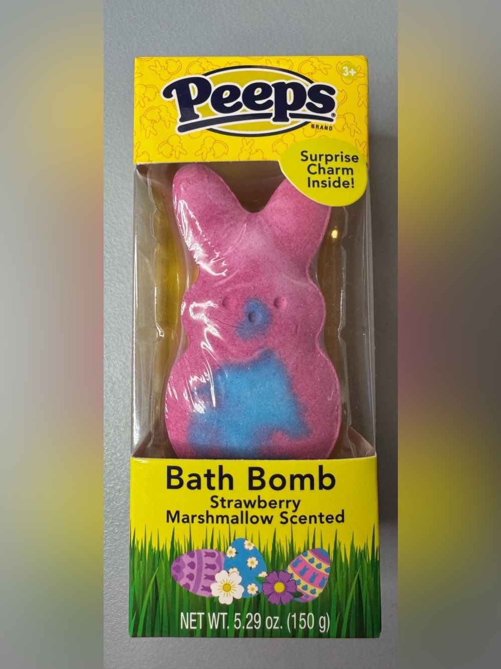 Peeps Pink & Blue tie dye Bunny Bath Bomb strawberry marshmallow scented charm